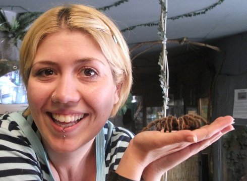 Melanie and Tarantula September 2012